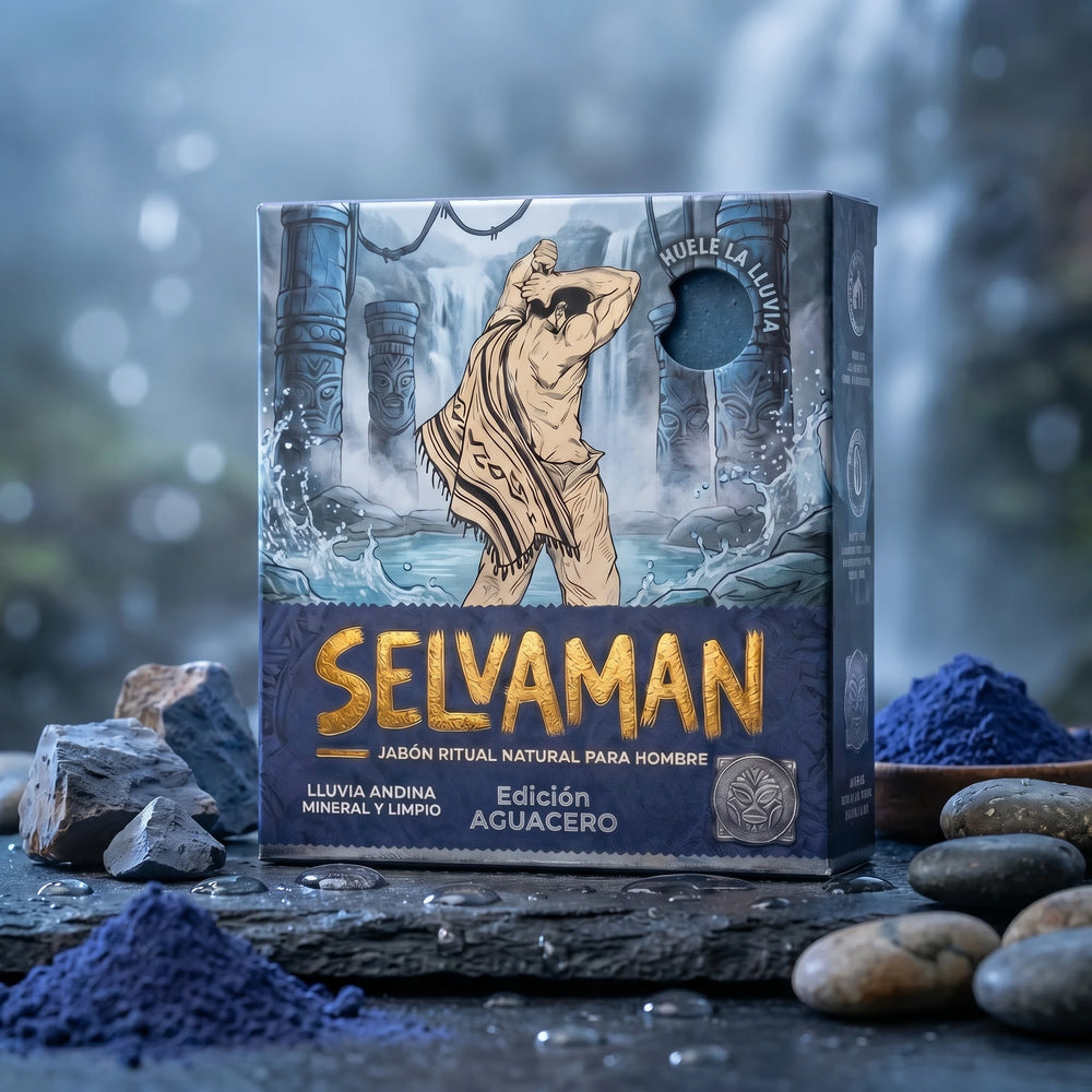 Selvaman Aguacero — jabón ritual con arcilla andina y notas de lluvia fresca