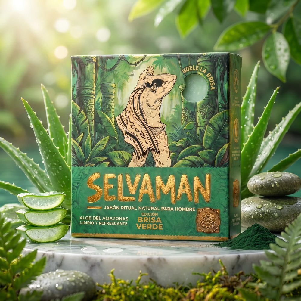 Selvaman Brisa Verde — jabón ritual refrescante con aloe vera del Amazonas
